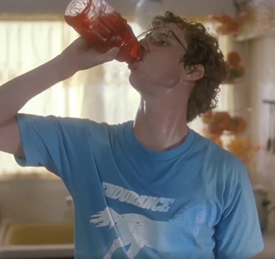 Napoleon Dynamite Chugs Gatorade